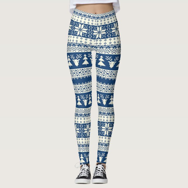 Leggings Suéter del navidad de Delft (Anverso)