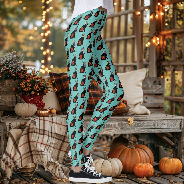 Leggings Sugar Skull Black Cat (Subido por el creador)