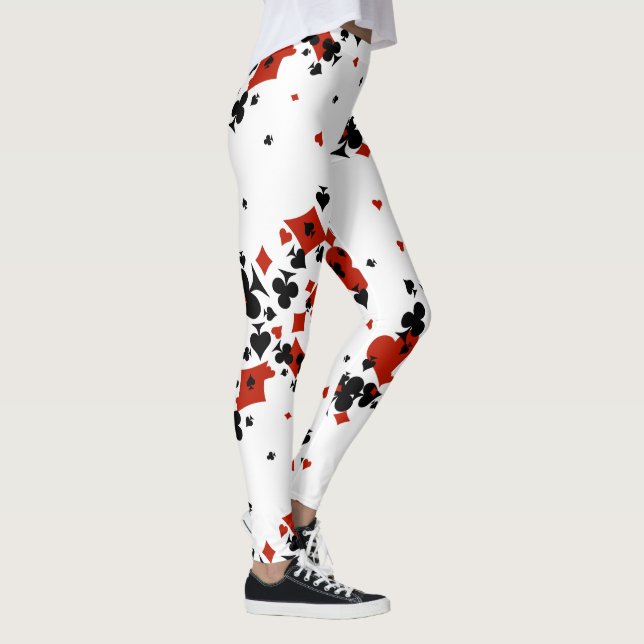 Leggings Suites de tarjetas dispersas (Derecha)