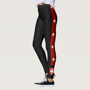 Leggings Suiza raya la bandera
