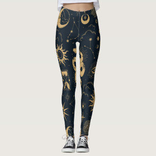 Leggings Sun and Moon -Astronomy Witch