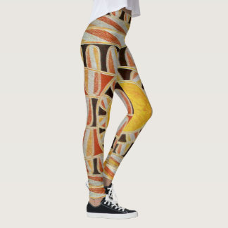 Leggings SUN SOLAR ENERGÍA Resumen Amarillo geométrico, bla