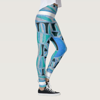 Leggings SUN SOLAR ENERGÍA Resumen Cielo Verde azulado Geom