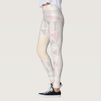 Leggings SUN SOLAR ENERGÍA Resumen Geométrico Blanco
