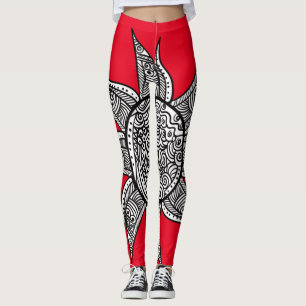 Leggings Sun Tattoo Thunder_Cove al estilo Henna