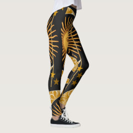 Leggings Sun y desgaste de la noche o del día de la luna