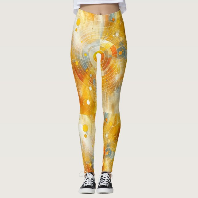 Leggings "Sunbeam Bliss - Lively Yellow Resumen (Anverso)