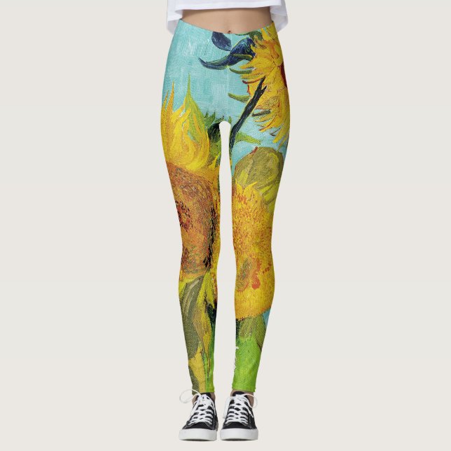 Leggings Sunflowers Vincent van Gogh (Anverso)
