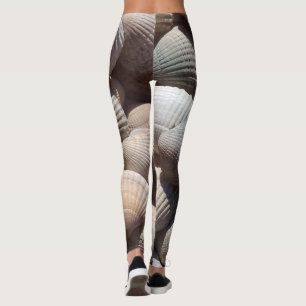 Leggings Sunny Tropical Exotic Shelling Photography Summer