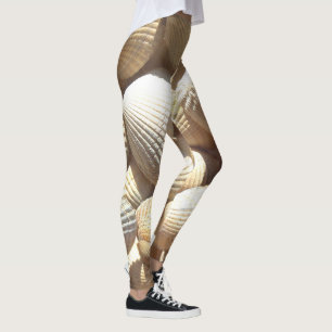 Leggings Sunny Tropical Exotic Shelling Photography Summer