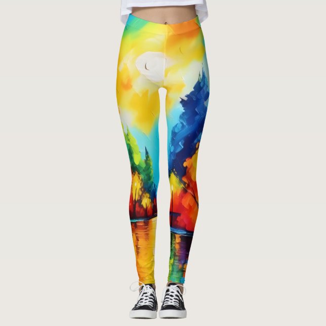 Leggings Sunset forestal encantado (Anverso)