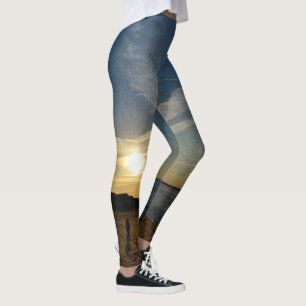 Leggings Sunset texturizado por Shirley Taylor