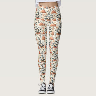 Leggings Suntuoso Gnome y champiñones Encantando Woodland