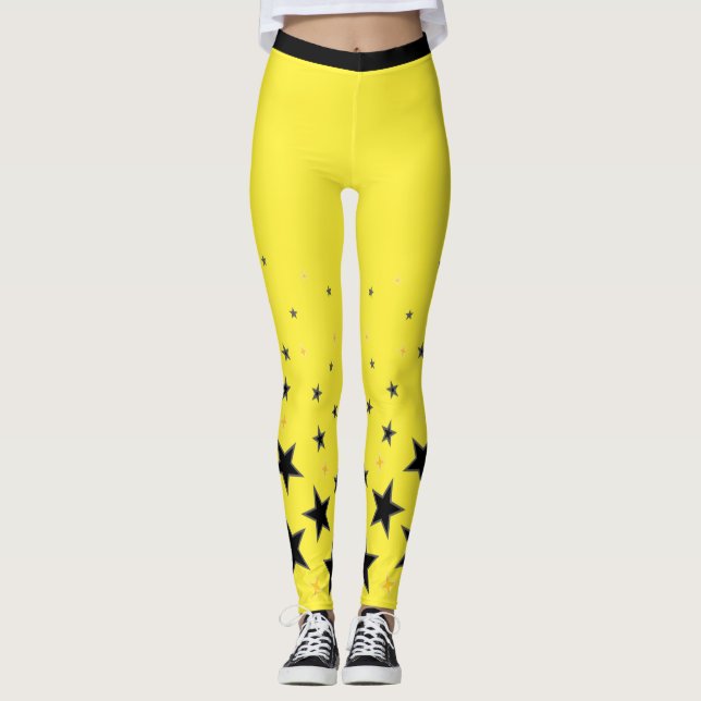 Leggings súper estrella de oro (Anverso)