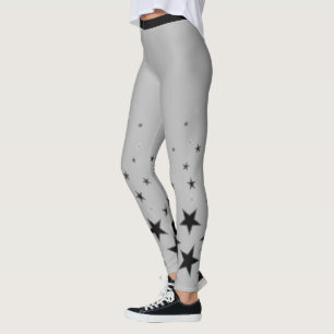 Leggings súper estrella de plata
