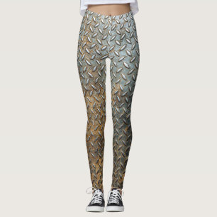 Leggings Superficie metálica, fondo de textura reflectante.