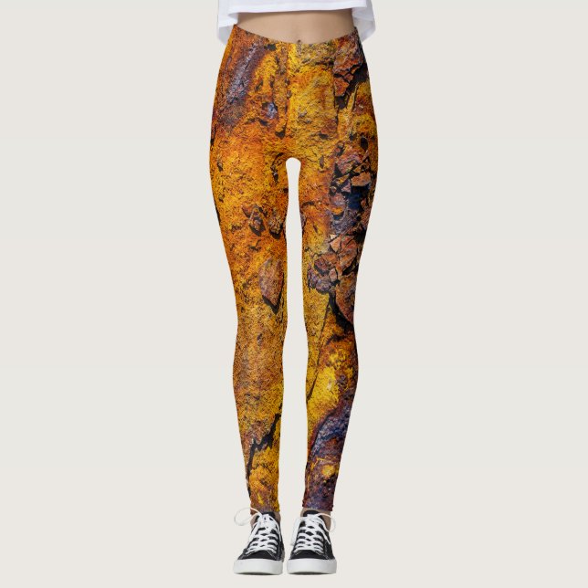 Leggings Superficie metalizado girada (Anverso)