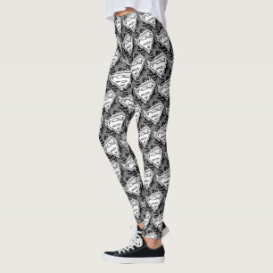 Leggings Supergirl Newsprint S-Shield