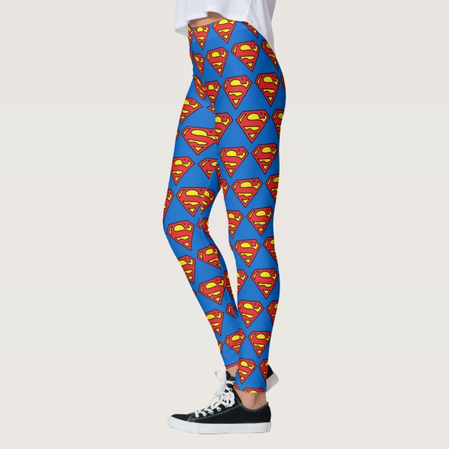 Leggings Superman S-Shield | Logotipo clásico (Izquierda)