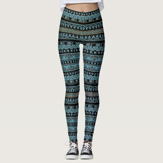 Leggings Superposición de encaje (Anverso)