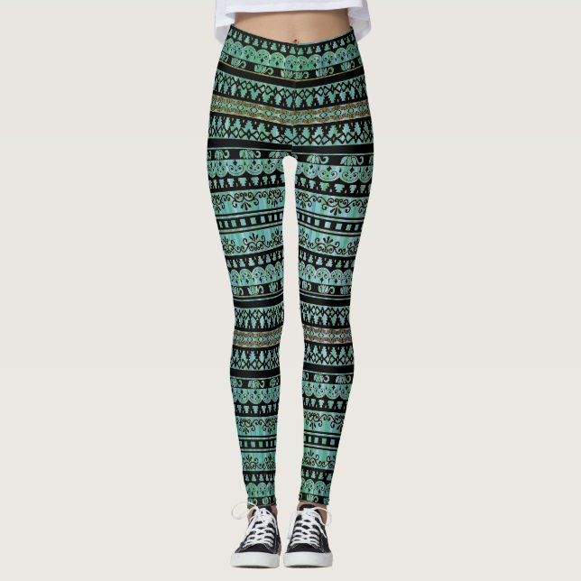 Leggings Superposición de encaje (Anverso)