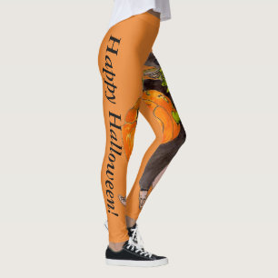 Leggings Suposición de la danza de Halloween del brujo de