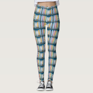 Leggings Surfboards de verano azul