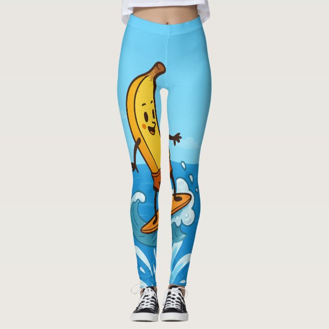 Leggings Surfista de plátano (Anverso)