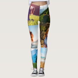 Leggings Sus 6 plantillas de 6 fotos de leyenda de impresió