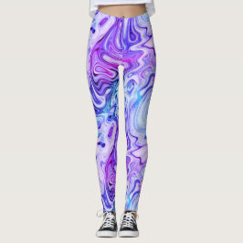 Leggings susurro fantasmal, mármol pastel: