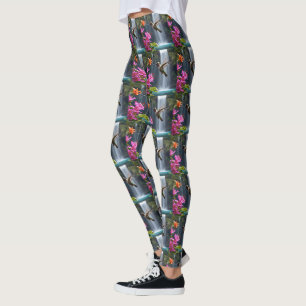 Leggings "Susurros de la naturaleza: Colibrí, cascada,