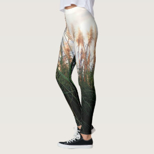 Leggings "Susurros del viento: Las gramíneas de la pampa bl