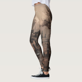 Leggings Susurros en la oscuridad: ambiente aterrador de ce