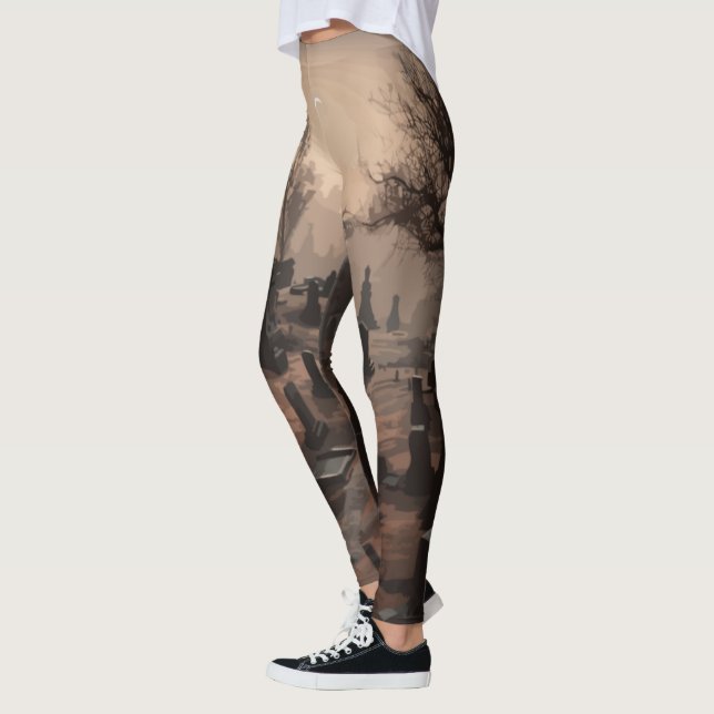 Leggings Susurros en la oscuridad: ambiente aterrador de ce (Izquierda)