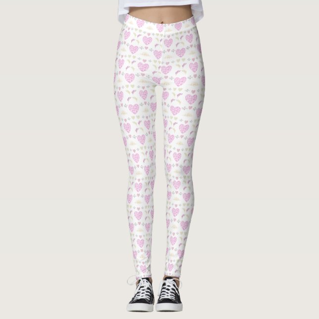 Leggings Sweet romantic valentine heart (Anverso)