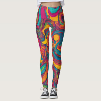 Leggings Swirl Psychedelic