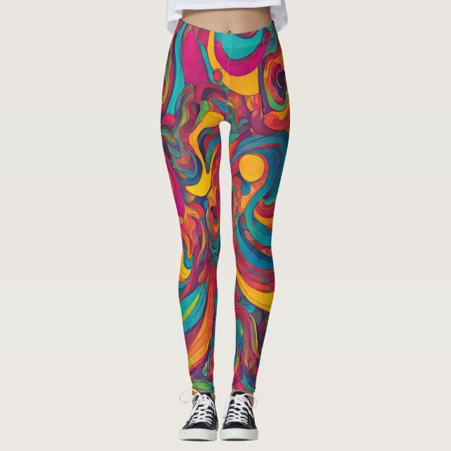 Leggings Swirl Psychedelic (Anverso)