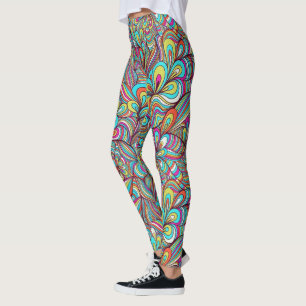Leggings Swirls Psychedelic
