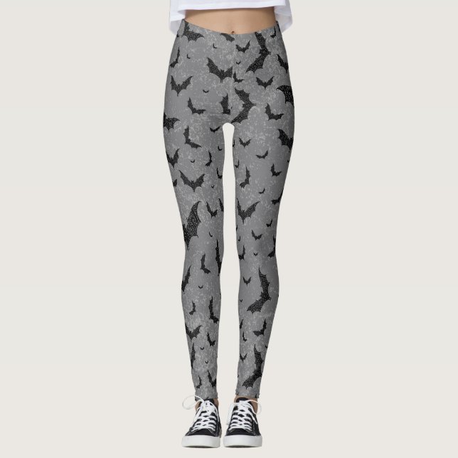 Leggings Swirly Bat Swarm (Anverso)