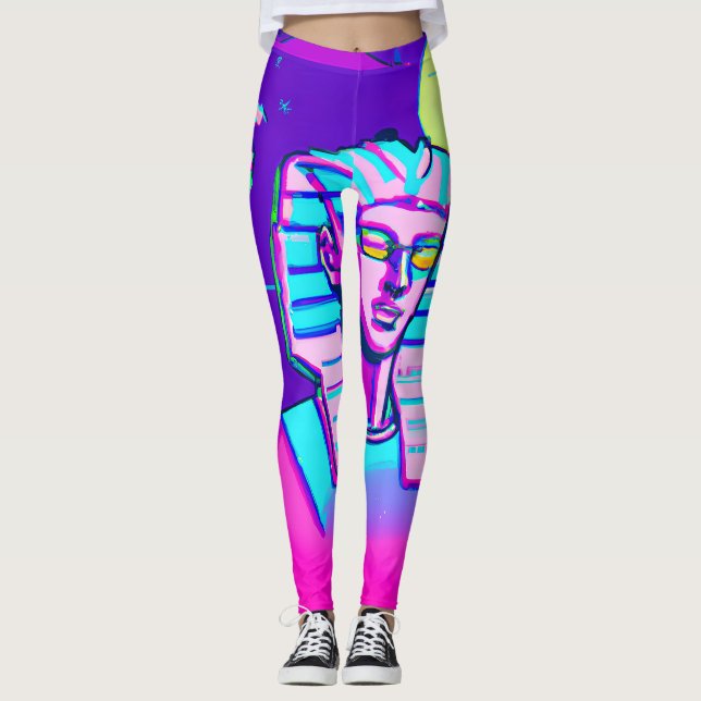 Leggings Synthwave Pharaoh (Anverso)