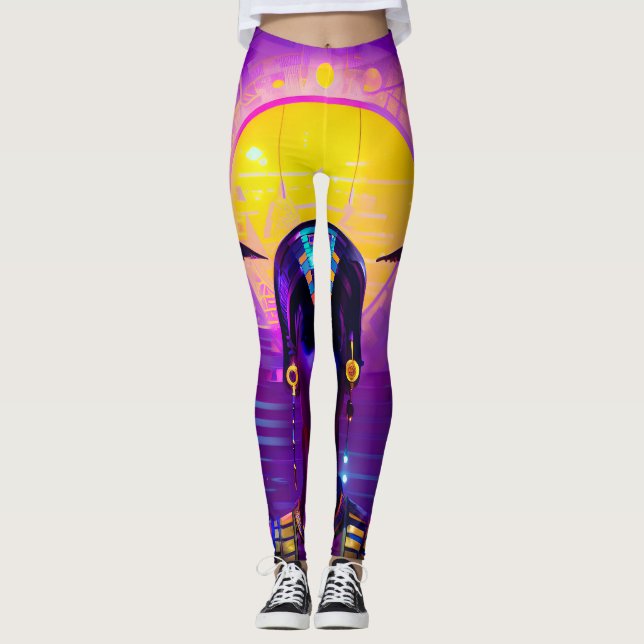 Leggings Synthwave Pharaoh (Anverso)