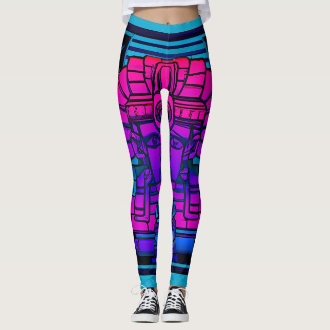 Leggings Synthwave Pharaoh (Anverso)