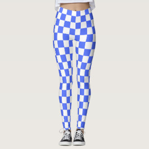 Leggings Tablero de ajedrez clásico visual zafiro