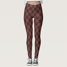 Leggings Tablero de ajedrez oscuro