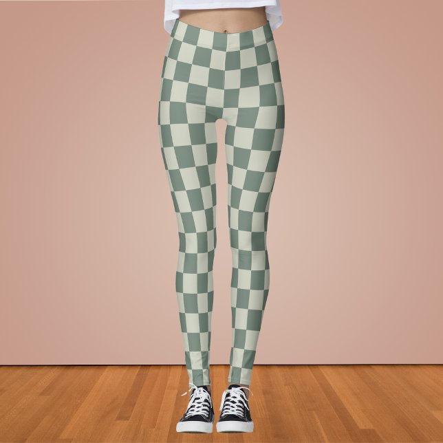Leggings tablero de ajedrez verde (Subido por el creador)