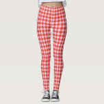 Leggings Tablero de cheques rojo y rosa<br><div class="desc">Diseño moderno de tablero de ajedrez en diagonal rojo y rosa. Un regalo divertido y festivo para los Navidades durante las vacaciones.</div>