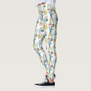 Leggings Taco sobre el amor   Patrón de cactus
