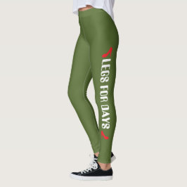 Leggings Tacón Alto Personalizado Verde
