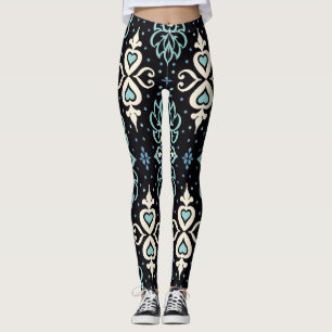 Leggings Talavera Azulejos Mosaico de mosaico marroquí