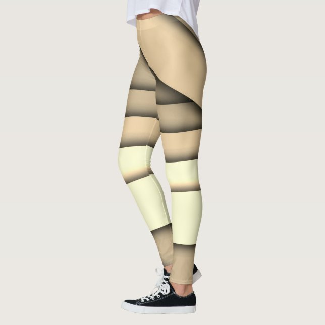 Leggings Tan monocromo moderno (Izquierda)